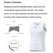 Cargar imagen en el visor de la galería, Rockbros® Camiseta interior de Ciclismo 20-35°C Baselayer