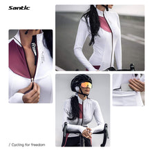 Cargar imagen en el visor de la galería, Santic® Jersey TÉRMICO Manga Larga Mujer Ciclismo +12°C | XS-S-M-L