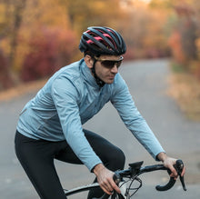 Cargar imagen en el visor de la galería, Santic® Casaca Térmica Ciclismo +7°C | Celeste humo | S