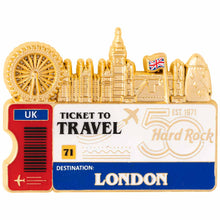 Cargar imagen en el visor de la galería, Hard Rock Cafe® Pin de Colección LONDRES Global Ticket Series Souvenir Recuerdo Adorno