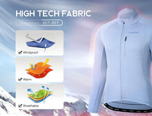 Cargar imagen en el visor de la galería, Santic® Casaca Térmica Ciclismo +7°C | Celeste humo | S