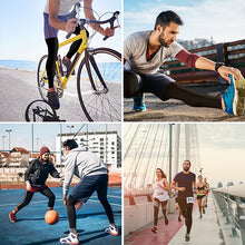 Cargar imagen en el visor de la galería, Santic® Par de Pierneras Deportivas Compresión Ciclismo 12°-22°C / S-M-L