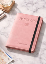 Cargar imagen en el visor de la galería, Porta Pasaporte y Porta Documentos para Viaje Protección RFID