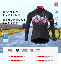 Cargar imagen en el visor de la galería, Santic® Mujer Casaca Térmica de Ciclismo +12°C | XXS-XS-S-M