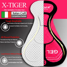 Cargar imagen en el visor de la galería, X-TIGER® Short Culotte Mujer 3D con Gel Ciclismo | XS-S-M