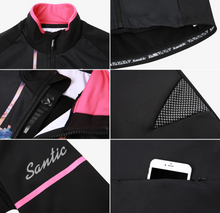 Cargar imagen en el visor de la galería, Santic® Mujer Casaca Térmica de Ciclismo +12°C | XXS-XS-S-M