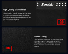 Cargar imagen en el visor de la galería, Santic® Par de Mangas Térmicas Deportivas Ciclismo 6°-14°C | S-M-L
