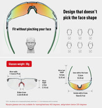 Cargar imagen en el visor de la galería, Santic® Lentes FOTOCROMÁTICOS Gafas Deportivas Profesionales PC/TAC Protección UV