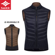 Cargar imagen en el visor de la galería, Santic® Chaleco Térmico Ligero REVERSIBLE Ciclismo | XS-S-M