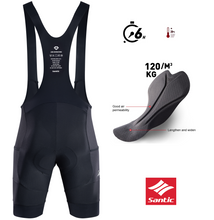 Cargar imagen en el visor de la galería, SANTIC® BIB SHORTS DUKE PRO SUPREME +6 HORAS +28°C Culotte | S-L