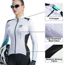 Cargar imagen en el visor de la galería, Santic® Mujer Jersey Manga Larga Ciclismo Maillot | XS-S-M-L