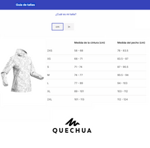 Cargar imagen en el visor de la galería, Quechua® Mujer Chaqueta Impermeable Chubasquero Full Zip Cortaviento | XS-S-M