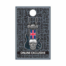 Cargar imagen en el visor de la galería, Hard Rock Cafe® PIN DE COLECCIÓN 3D SKULL FLAG GUITAR UK