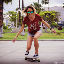 Cargar imagen en el visor de la galería, Hard Rock Cafe® Original Polo Camiseta Top Burgundy Couture Mujer | XS-S