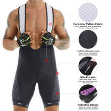 Cargar imagen en el visor de la galería, X-Tiger® Bib Shorts Culotte Reflectante Ciclismo | S-M-XL-2XL