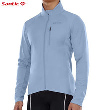 Cargar imagen en el visor de la galería, Santic® Casaca Térmica Ciclismo +7°C | Celeste humo | S