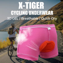 Cargar imagen en el visor de la galería, X-Tiger® Short Culotte Ropa Interior Mujer Ciclismo | XS-S-M-L-XL