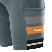 Cargar imagen en el visor de la galería, Santic® Bib Shorts Culotte Ciclismo BTT MTB | Gris-Marrón | XS-S-M-XL
