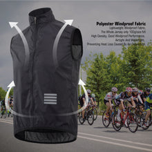 Cargar imagen en el visor de la galería, Kemaloce® Chaleco Cortaviento de Bolsillo Ultraligero Ciclismo | M-L-XL