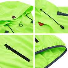 Cargar imagen en el visor de la galería, Santic® Casaca Cortavientos Capucha Ciclismo UPF 50+ | M