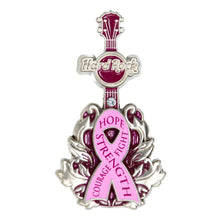 Cargar imagen en el visor de la galería, Hard Rock Cafe® Pin Prendedor 3D Lazo Lucha Contra el Cáncer de Mama