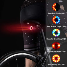 Cargar imagen en el visor de la galería, Rockbros® Luz Trasera Q1 para Bicicleta 5 Modos Carga USB