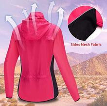 Cargar imagen en el visor de la galería, Wosawe® Casaca Cortavientos Mujer Ciclismo | S-M-L-XL