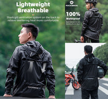 Cargar imagen en el visor de la galería, Rockbros® Casaca Impermeable Chubasquero Ciclismo Moto | L-XL