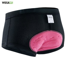 Cargar imagen en el visor de la galería, Wosawe® Short Ropa Interior Mujer Ciclismo Gel 3D Culotte | XL
