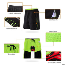 Cargar imagen en el visor de la galería, Wosawe® 2 en 1 Short de Ciclismo con Culotte 3D Gel