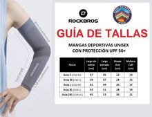 Cargar imagen en el visor de la galería, Rockbros® Par de Mangas Deportivas Protección Solar UPF 50+ Ciclismo XT059 | M-L