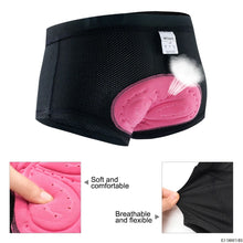 Cargar imagen en el visor de la galería, Wosawe® Short Ropa Interior Mujer Ciclismo Gel 3D Culotte | XL