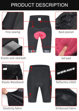 Cargar imagen en el visor de la galería, Wosawe® Short Ciclismo Mujer 3D Gel Culotte | S