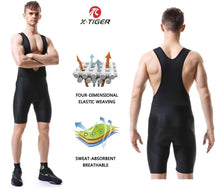 Cargar imagen en el visor de la galería, SUPER PRECIO! 🌞 X-Tiger® Bib Shorts Culotte Ciclismo 5D | S-M-L-XL-2XL