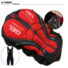 Cargar imagen en el visor de la galería, SUPER PRECIO! 🌞 X-Tiger® Bib Shorts Culotte Ciclismo 5D | S-M-L-XL-2XL