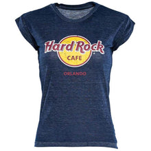 Cargar imagen en el visor de la galería, Hard Rock Cafe® Polo Navy Burnout Mujer | XXS-XS