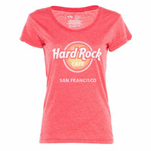 Cargar imagen en el visor de la galería, Hard Rock Cafe® Original Polo Camiseta Mujer Coral Top | XS-S