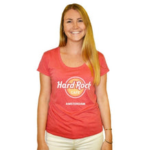 Cargar imagen en el visor de la galería, Hard Rock Cafe® Original Polo Camiseta Mujer Coral Top | XS-S