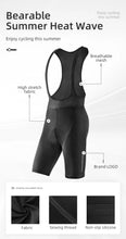 Cargar imagen en el visor de la galería, Rockbros® Bib Shorts Culotte Unisex Ciclismo | Tallas USA: XS-S-M-L