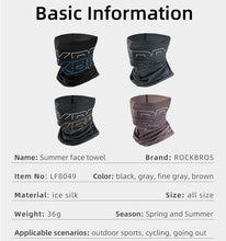 Cargar imagen en el visor de la galería, Rockbros® Bandana Cuellera Deportiva Protección Solar Ciclismo Moto