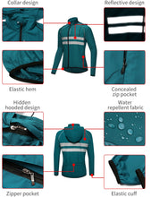 Cargar imagen en el visor de la galería, Wosawe® Casaca Cortavientos Reflectante Capucha | M-L-XL