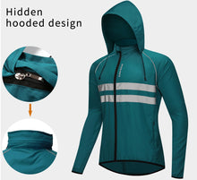 Cargar imagen en el visor de la galería, Wosawe® Casaca Cortavientos Reflectante Capucha | M-L-XL