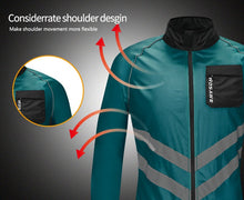 Cargar imagen en el visor de la galería, Wosawe® Casaca Cortavientos Reflectante Ciclismo | M-L-XL-2XL