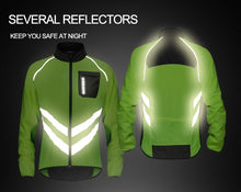 Cargar imagen en el visor de la galería, Wosawe® Casaca Cortavientos Reflectante Ciclismo | M-L-XL-2XL