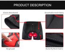 Cargar imagen en el visor de la galería, Wosawe® Ropa Interior Short Culotte Gel 5D Ciclismo | 2XL