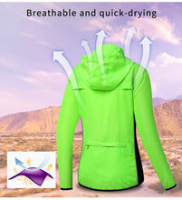 Cargar imagen en el visor de la galería, Wosawe® Casaca Cortavientos Capucha Mujer Ciclismo | S-M-L-XL