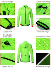Cargar imagen en el visor de la galería, Wosawe® Casaca Cortavientos Capucha Mujer Ciclismo | S-M-L-XL
