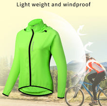 Cargar imagen en el visor de la galería, Wosawe® Casaca Cortavientos Capucha Mujer Ciclismo | S-M-L-XL