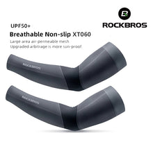 Cargar imagen en el visor de la galería, Rockbros® Par de Mangas Deportivas Protección Solar UPF 50+ Ciclismo XT060 | L