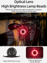 Cargar imagen en el visor de la galería, Rockbros® Luz Trasera Q1 para Bicicleta 5 Modos Carga USB
